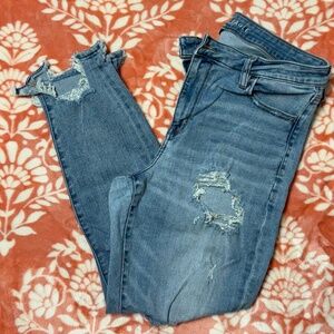 AE Real Good Upcycled Ne(x)t Level Ripped High-Waisted Jeggins - Short